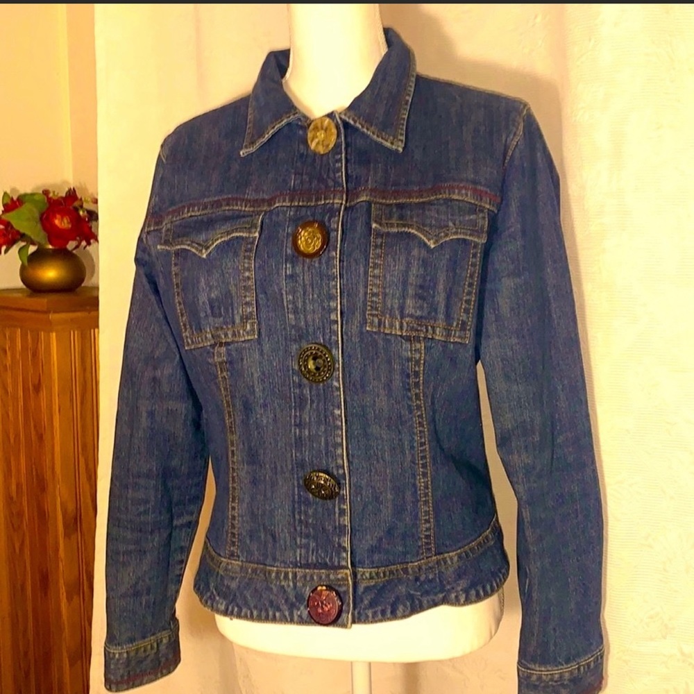 🌺CABI - Unique Denim Jacket Sz Small- - G